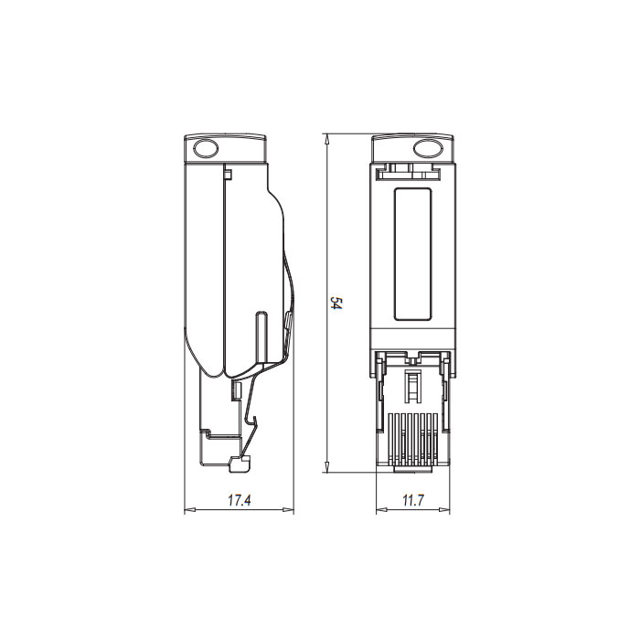 RJ45、直型公頭、絕緣層刺破連接技術(shù)、0CF161 